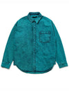 Soju Denim Long Sleeve Shirt Green - C WEAR BY THE GENIUS - BALAAN 7