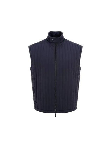 Men s Logo Button High Neck Quilted Vest Black 271894 - GIORGIO ARMANI - BALAAN 1