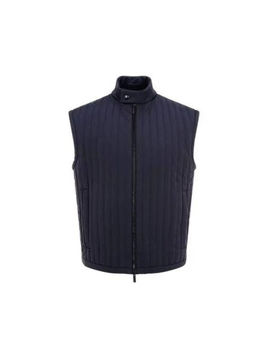 Men s Logo Button High Neck Quilted Vest Black 271894 - GIORGIO ARMANI - BALAAN 1