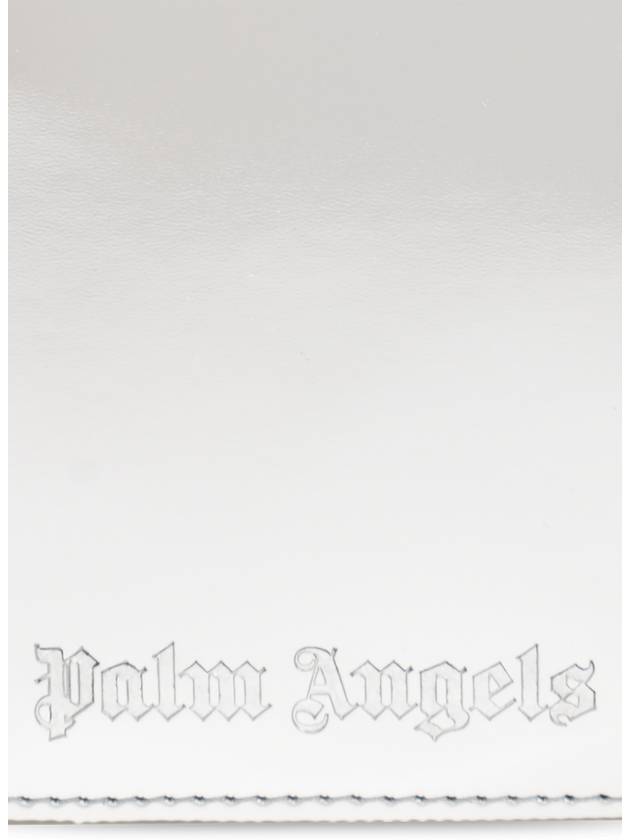 Palm Angels Card Holder On A Strap, Women's, Silver - PALM ANGELS - BALAAN 5