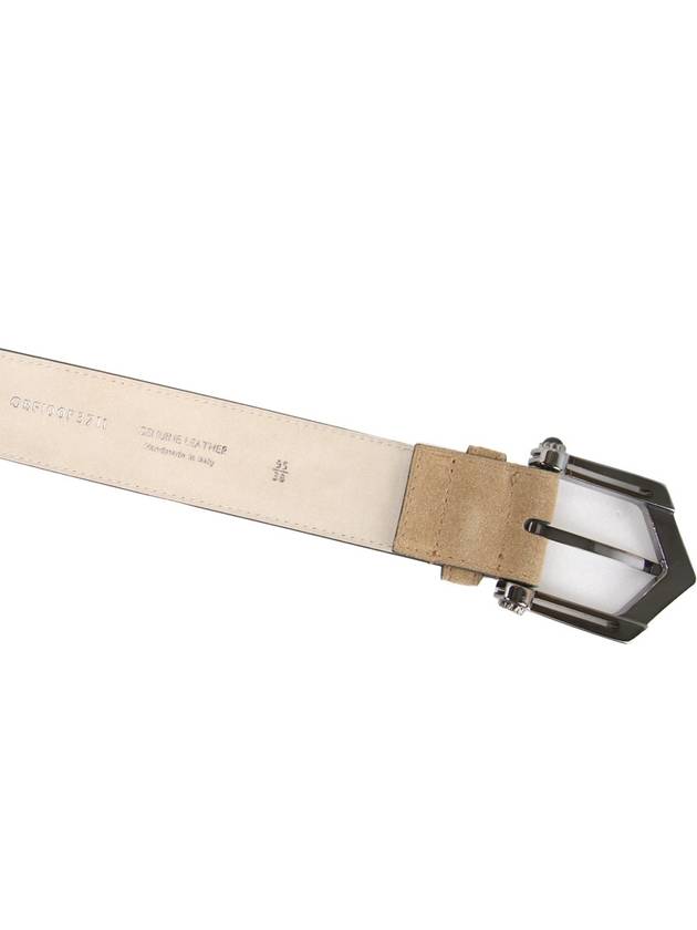 OBFI0L Suede Belt SAND - BRIONI - BALAAN 4