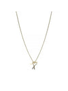 Heart Logo Chain Metal Necklace Gold - AMI - BALAAN 1