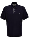 Logo Cotton Polo Shirt Blue - BRUNELLO CUCINELLI - BALAAN 1