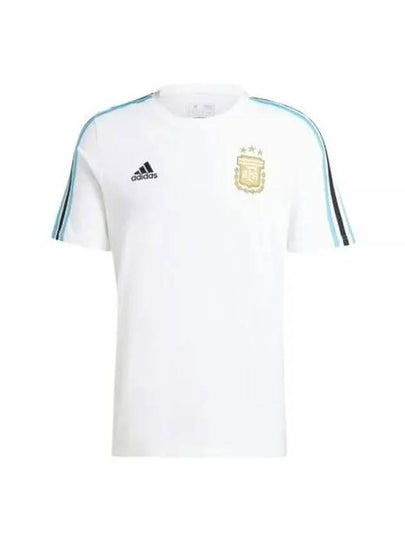 Argentina DNA 3 Stripe Short Sleeve T-Shirt White - ADIDAS - BALAAN 2