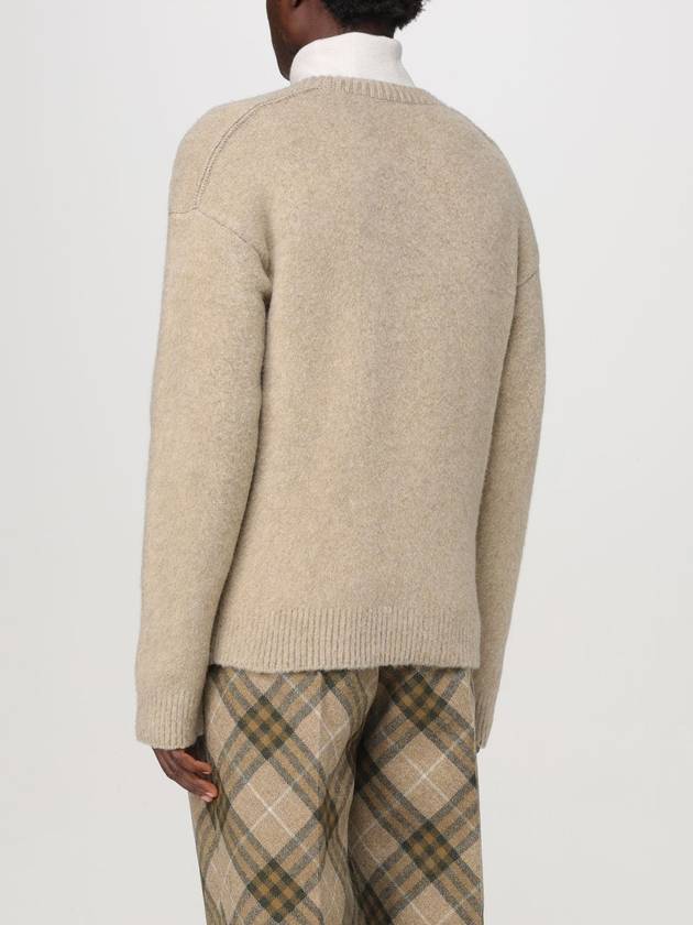 V-Neck Wool Cashmere Knit Top Linden - BURBERRY - BALAAN 4