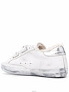 Old School Glitter Low Top Sneakers Silver White - GOLDEN GOOSE - BALAAN 6