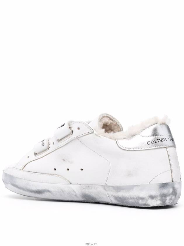 Old School Glitter Low Top Sneakers Silver White - GOLDEN GOOSE - BALAAN 6