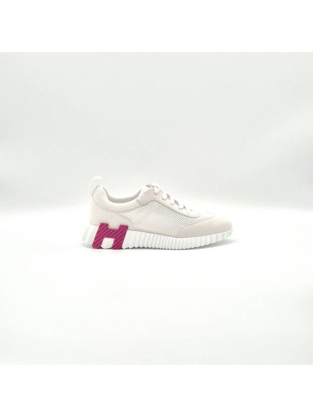 Bouncing Mesh Low Top Sneakers Blanc White - HERMES - BALAAN 8