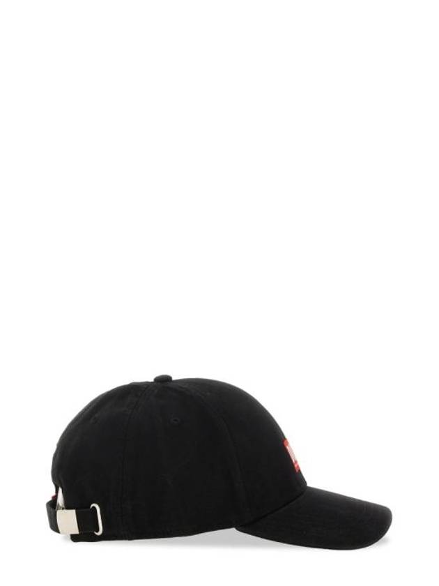 Corry Jacq Wash Logo Patch Base Ball Cap Black - DIESEL - BALAAN 4