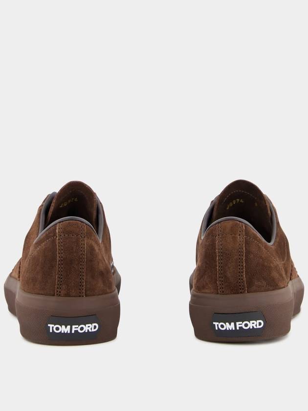 Cambridge Suede Lace-Up Low Top Sneakers Brown - TOM FORD - BALAAN 6