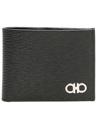 Gancini Half Wallet Black - SALVATORE FERRAGAMO - BALAAN 2