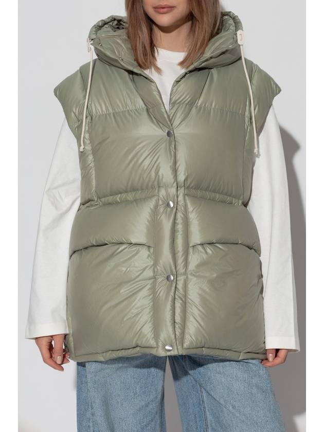 Quilted Down Vest Green - JIL SANDER - BALAAN 4