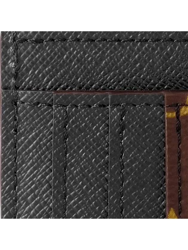 LV Big Logo Side-Up Monogram Grain Leather Card Wallet Brown - LOUIS VUITTON - BALAAN 5