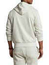 Embroidered Logo Zip Up Hoodie Grey - POLO RALPH LAUREN - BALAAN 6