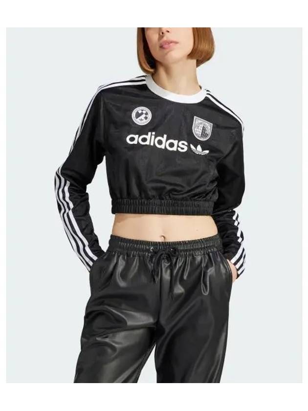 Crop Long Sleeve T-Shirt Black - ADIDAS - BALAAN 2