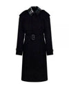 Detachable Collar Trench Coat Black - BURBERRY - BALAAN 2