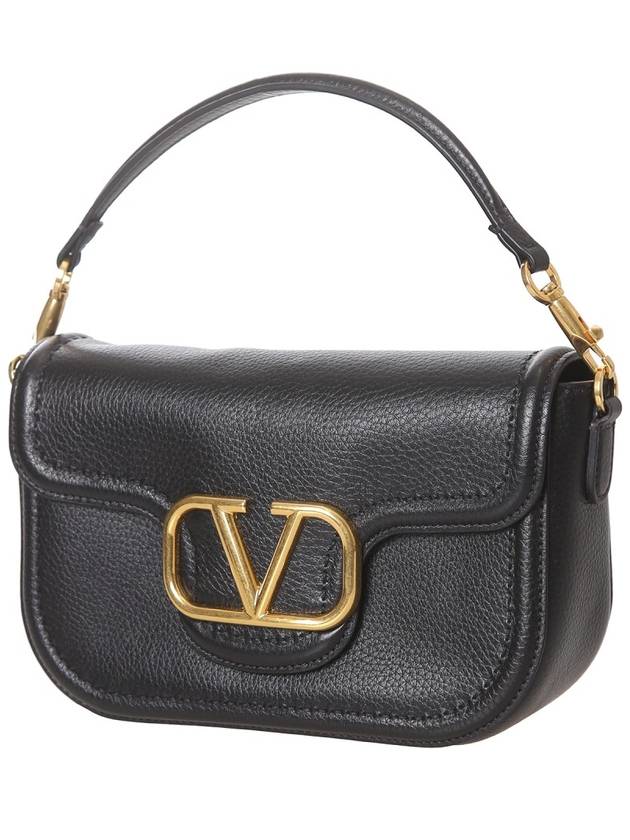 Alltime Soft Grain Calfskin Shoulder Bag Black - VALENTINO - BALAAN 3