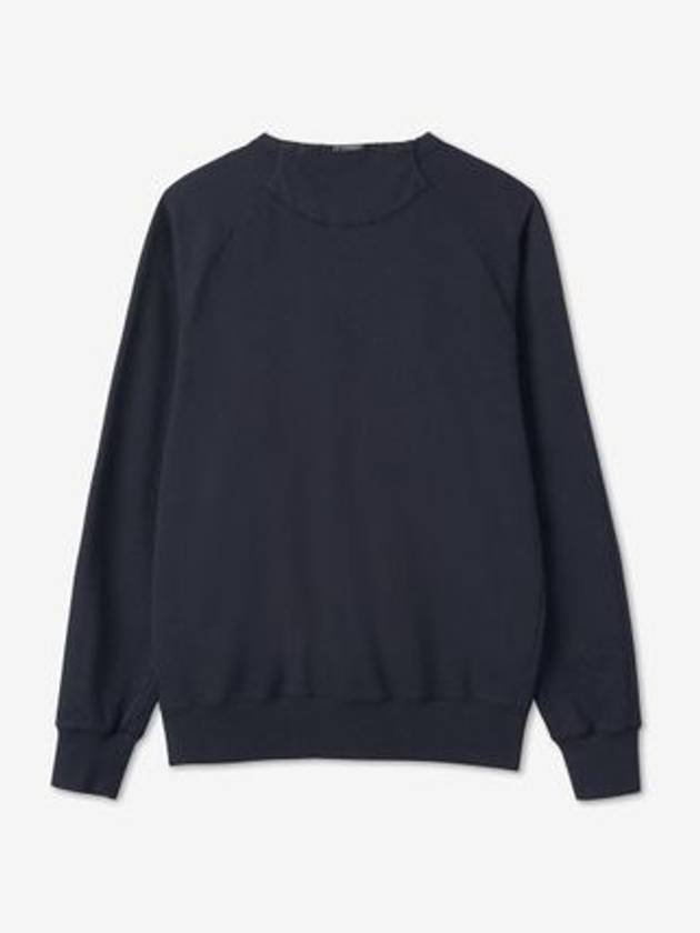 Light Fleece Logo Sweatshirt Navy - CP COMPANY - BALAAN 3