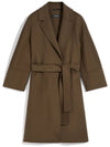 S Women's Arona Virgin Wool Single Coat Sage Green - MAX MARA - BALAAN.