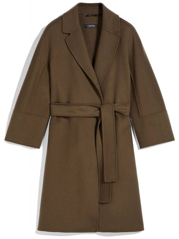 S Women's Arona Virgin Wool Single Coat Sage Green - MAX MARA - BALAAN.