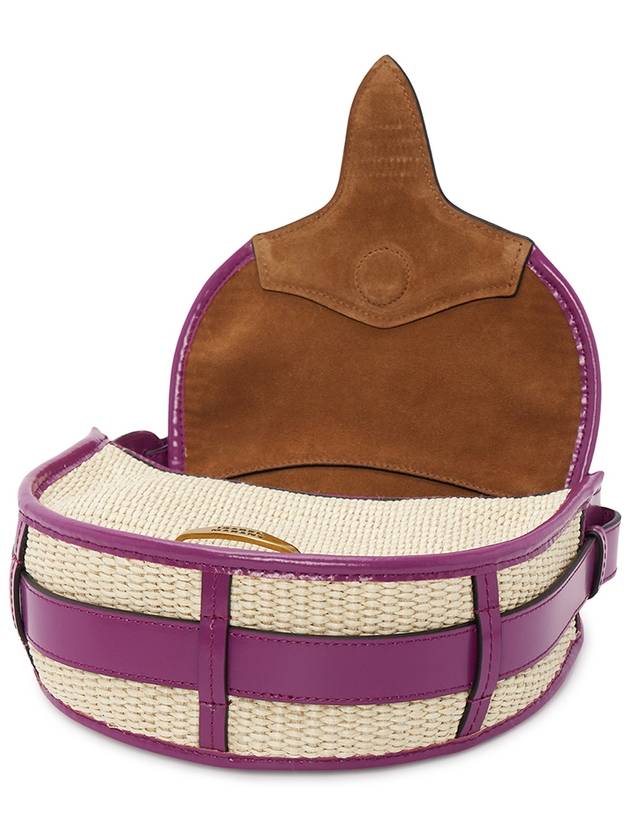 Botsey Raffia Cross Bag Violet - ISABEL MARANT - BALAAN 6