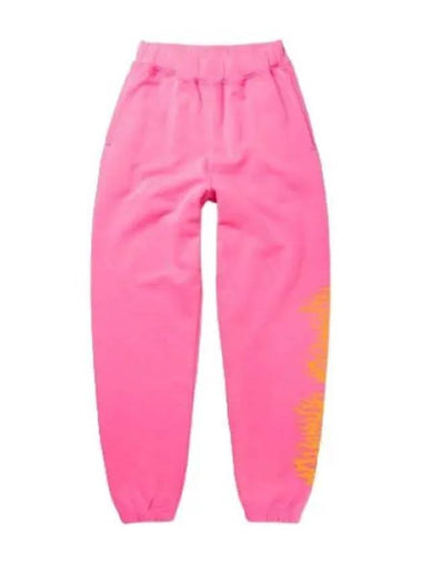 Aries Castle Fluoro Dye Sweatpants Pink - ARIES - BALAAN 1