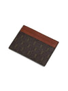 Monogram Canvas Card Wallet Brown - SAINT LAURENT - BALAAN 6