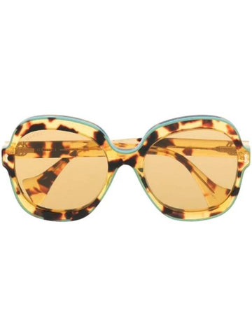 tortoiseshell effect oversized frame sunglasses GG1240S - GUCCI - BALAAN 1