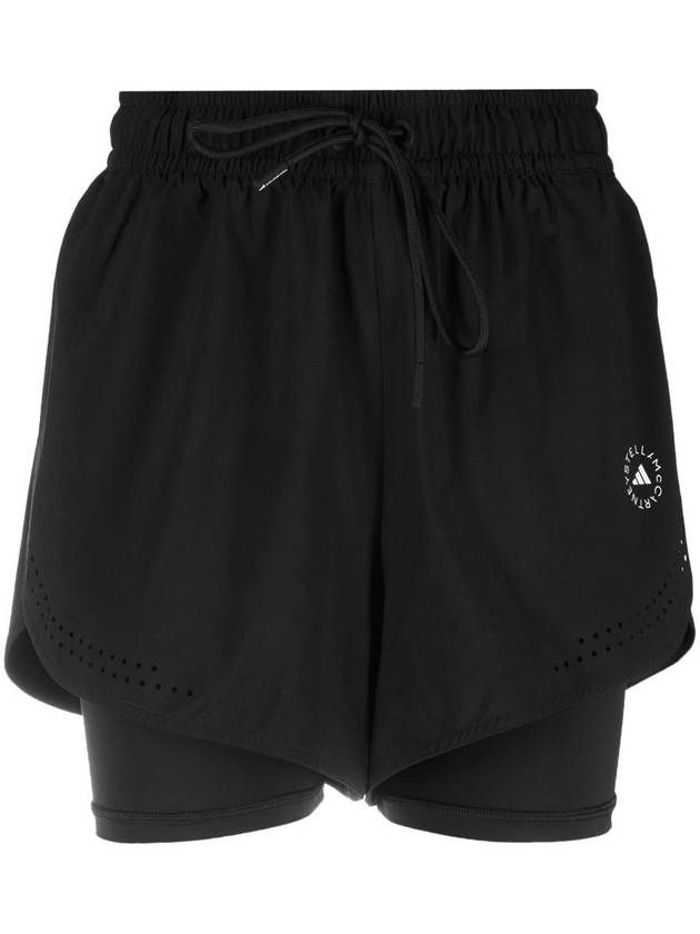 by Stella McCartney short pants IB6824 BLACK - ADIDAS - BALAAN 2