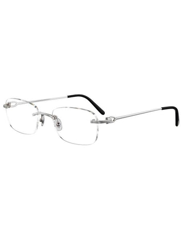 Eyewear Rimless Glasses Silver - CARTIER - BALAAN 1