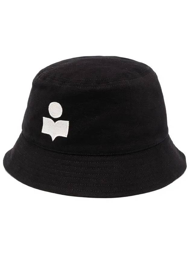 Hailey Embroidered Logo Bucket Hat Black - ISABEL MARANT - BALAAN 3