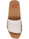 Woody Logo Leather Flat Slippers Wild Grey - CHLOE - BALAAN 5