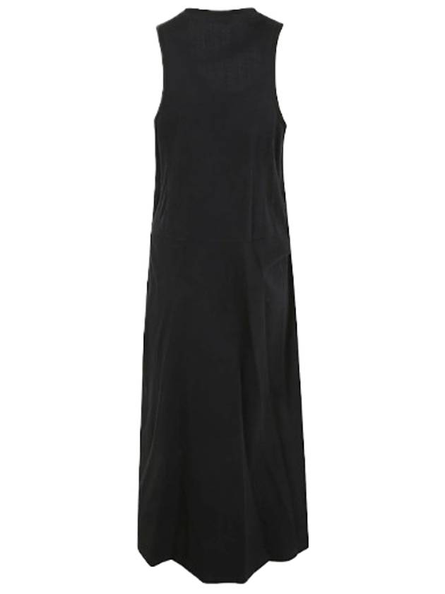 Sleeveless Wrap Midi Dress Midnight Indigo - LEMAIRE - BALAAN 3