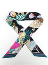 Precious Paradise Twilly Scarf Noir - HERMES - BALAAN 3