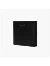 East West Coating Leather Half Wallet Black - SAINT LAURENT - BALAAN 4