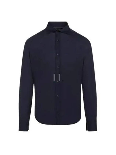 Silk Long Sleeve Shirt Navy - BRUNELLO CUCINELLI - BALAAN 2