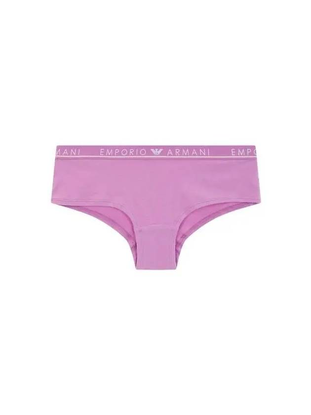 UNDERWEAR Thin Logo Banding Cotton Cheeky Panties Purple 271933 - EMPORIO ARMANI - BALAAN 1