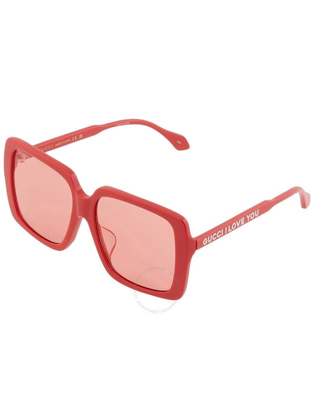 Gucci Red Square Ladies Sunglasses GG0567SAN 005 58 - GUCCI - BALAAN 3