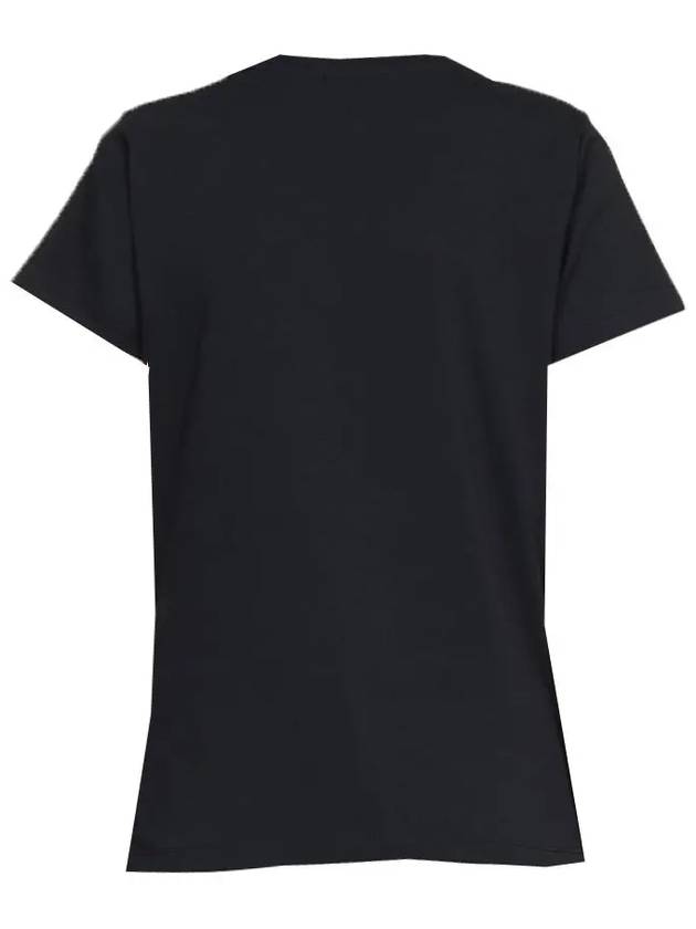 Denise Embroidered Short Sleeve T-shirt Black - A.P.C. - BALAAN 4