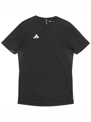 Adizero Essentials Running Short Sleeve T-Shirt Black - ADIDAS - BALAAN 1