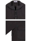 Wappen Old Effect Hooded Jacket Black - STONE ISLAND - BALAAN 6