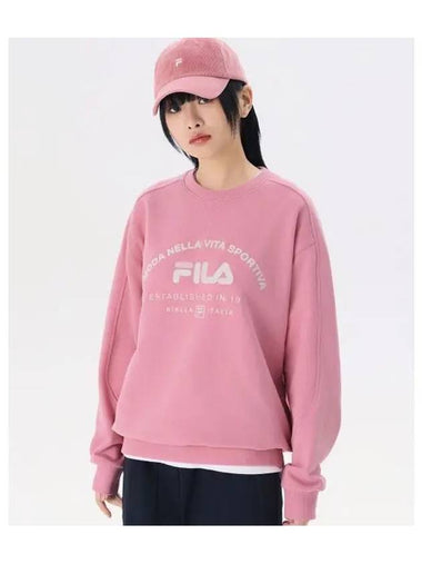 Color block logo sweatshirt FS2POG3107XPIK - FILA - BALAAN 1