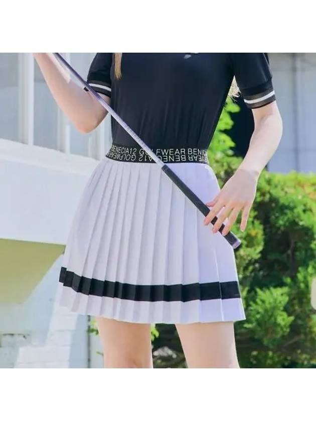 Color matching pleats white black - BENECIA12 - BALAAN 1