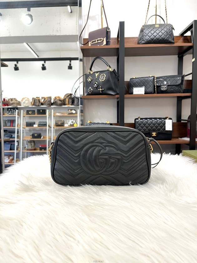 Daol Sangin Store GG Marmont Cross Bag Black 447632 Condition S - GUCCI - BALAAN 5