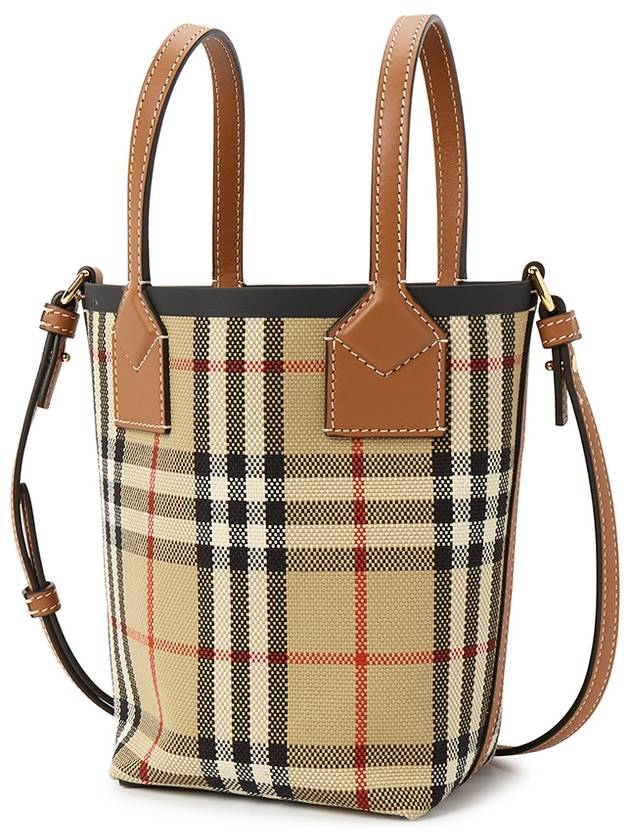 Mini London Tote Bag Archive Beige - BURBERRY - BALAAN 3