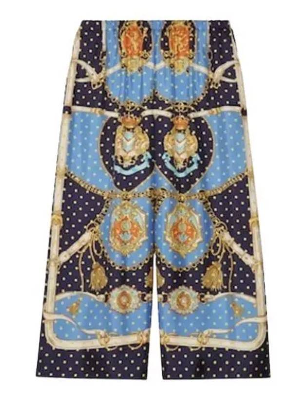 Polka Dot Silk Wide Pants - GUCCI - BALAAN 2