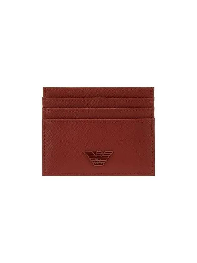 Men s Eagle Point Saffiano Card Holder Orange 271725 - EMPORIO ARMANI - BALAAN 1