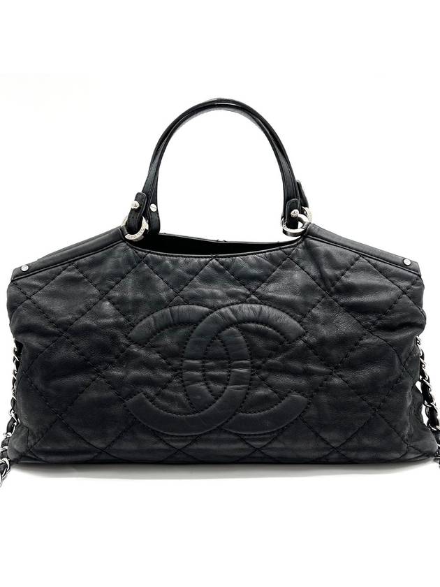 Lambskin Coco Cruise Collection Chain Tote Bag and Crossbody Shoulder - CHANEL - BALAAN 2