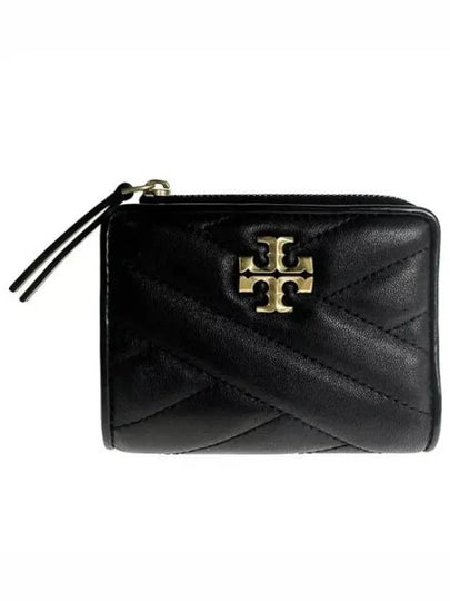 Chevron Half Wallet Black - TORY BURCH - BALAAN 2