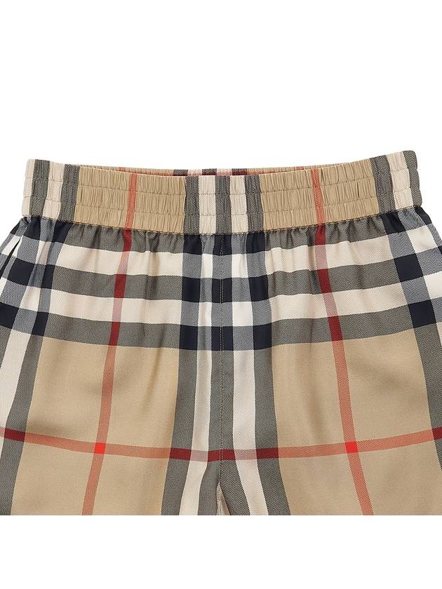 Check Print Shorts Beige - BURBERRY - BALAAN 4